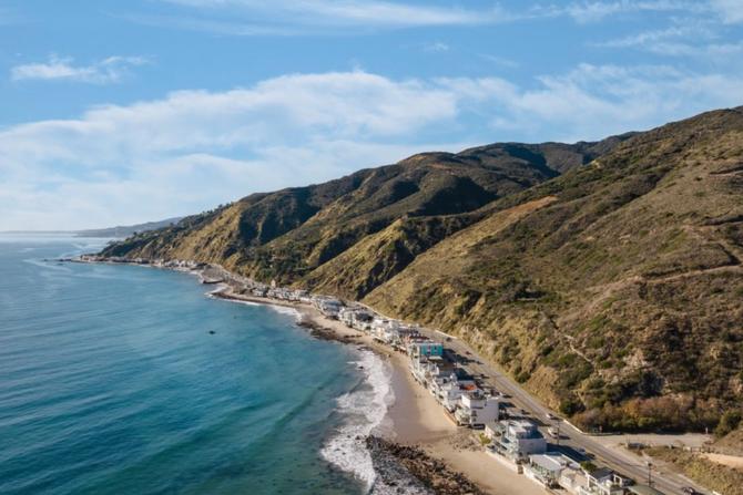 An image of a beach in Malibu