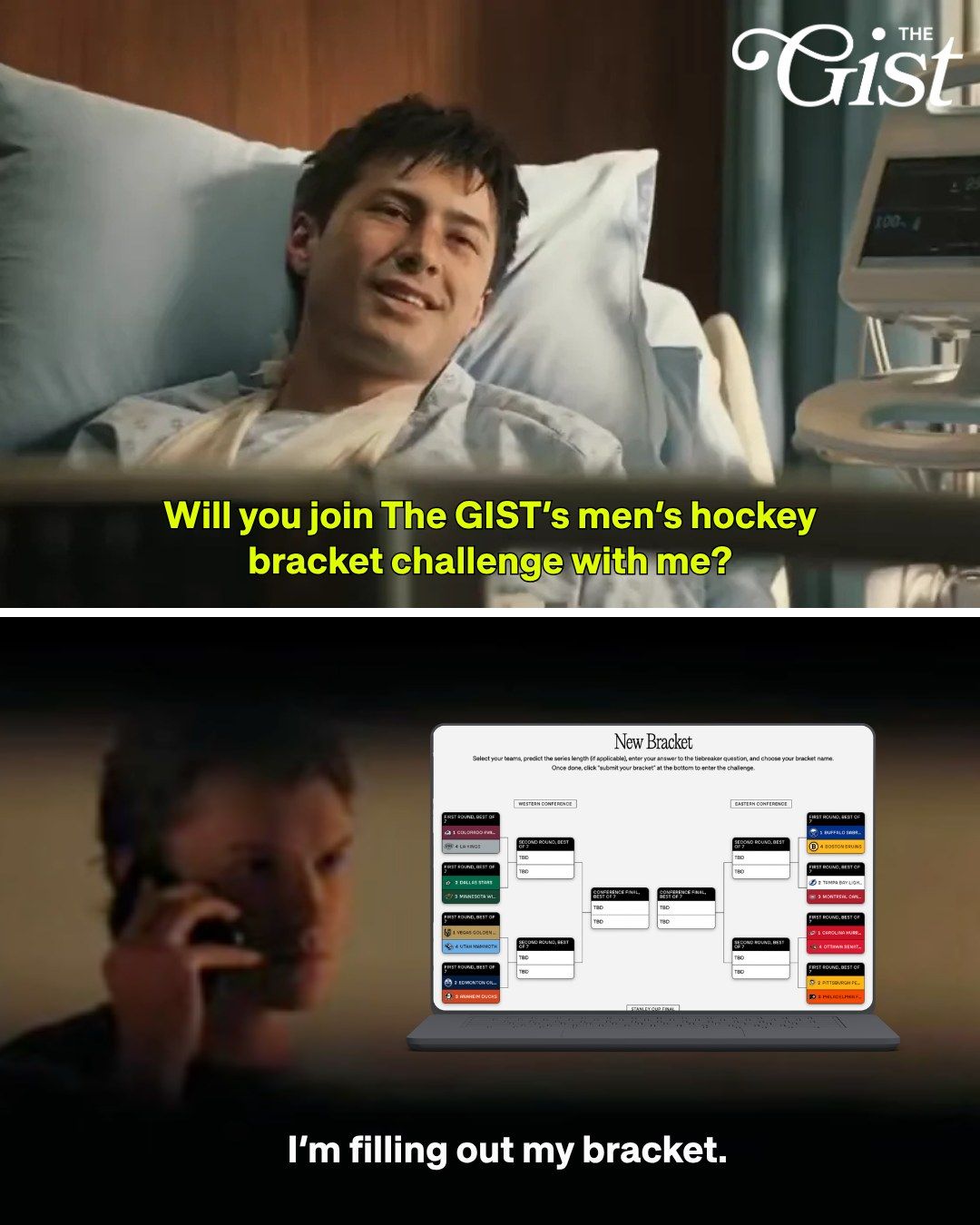 The GIST is hosting our very own Pro Men’s Hockey Bracket Challenge, and you’re invited to play (for free)! 🏒⁣
