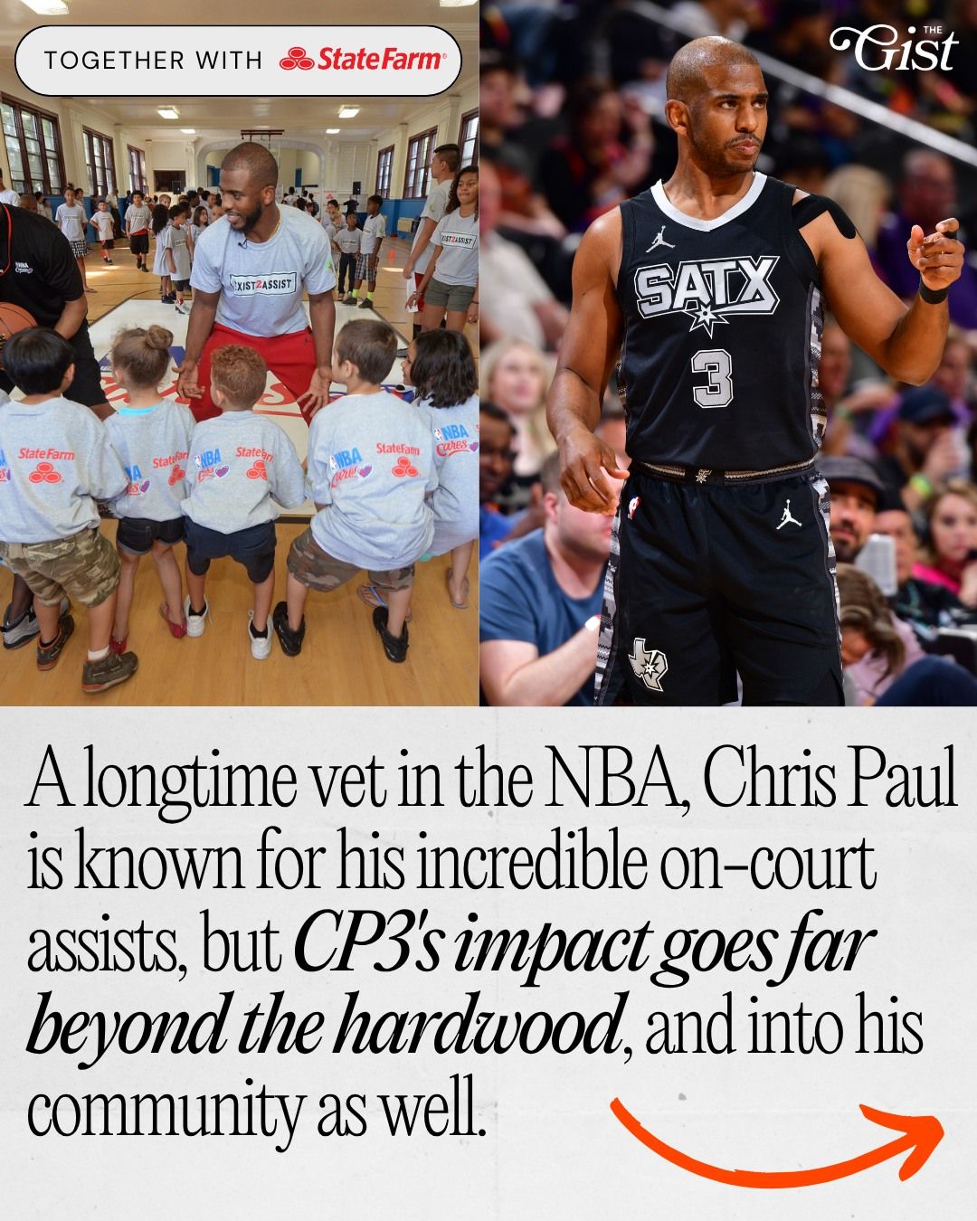 NBA veteran Chris Paul assists on and off the court