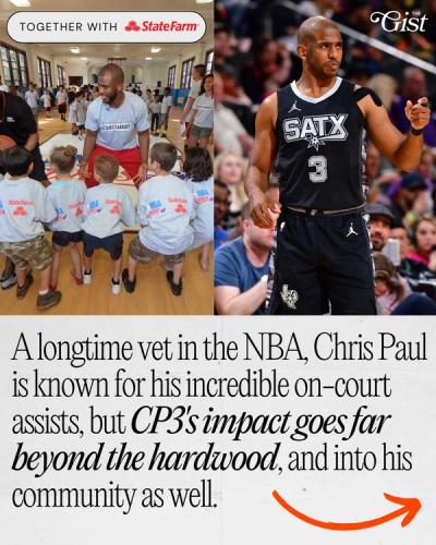 NBA veteran Chris Paul assists on and off the court