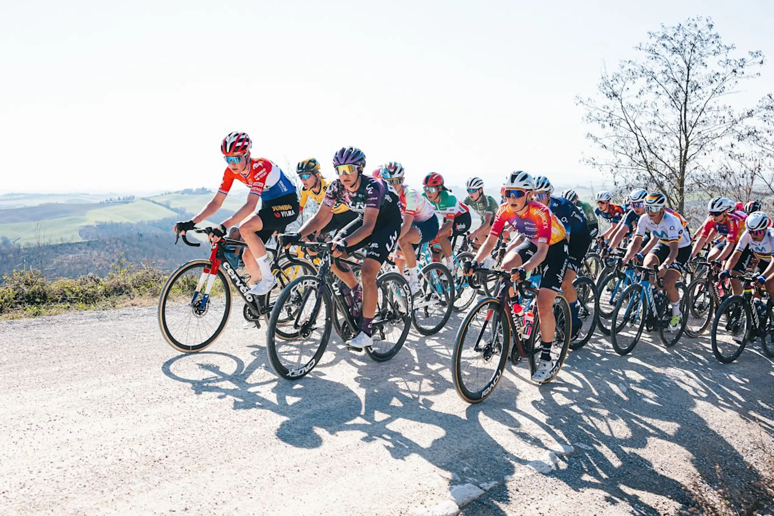A group of women’s cyclists