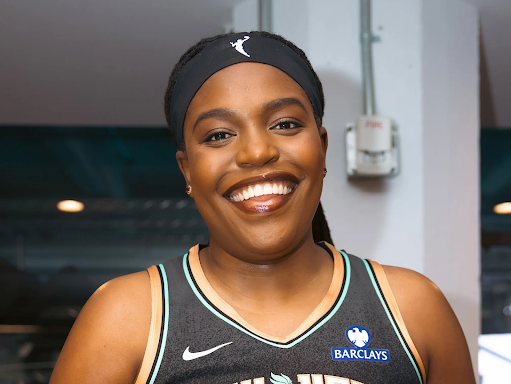 NY Liberty star Jonquel Jones sports Fenty Beauty products in the team’s new partnership with the makeup and skincare brand.