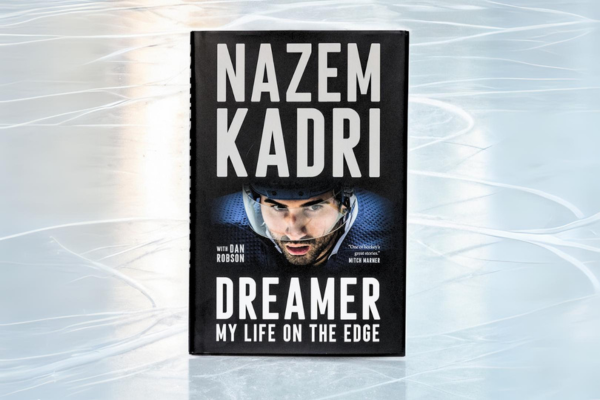 An image of Nazem Kadri's book, Dreamer on an ice rink