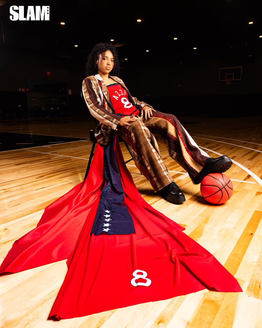 Azzi Fudd in her SLAM cover shoot. 
