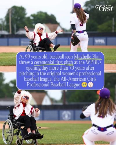 A trailblazer for women's baseball. ⚾🥹