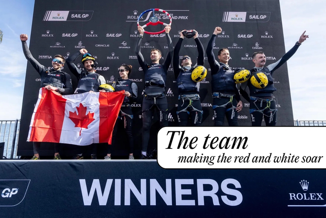 Team Canada celebrating together
