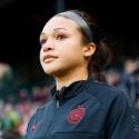 USWNT star Sophia Smith before a Portland Thorns game