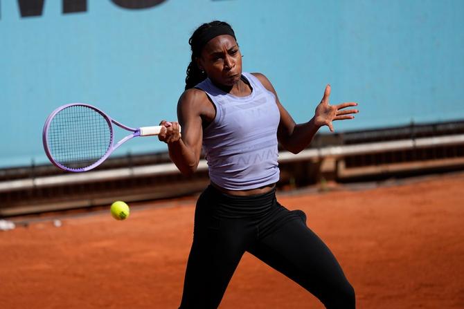 Coco Gauff at the Madrid Open