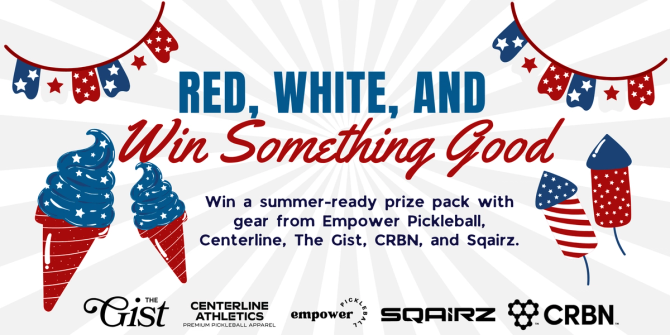 A graphic promoting a Pickleball giveaway