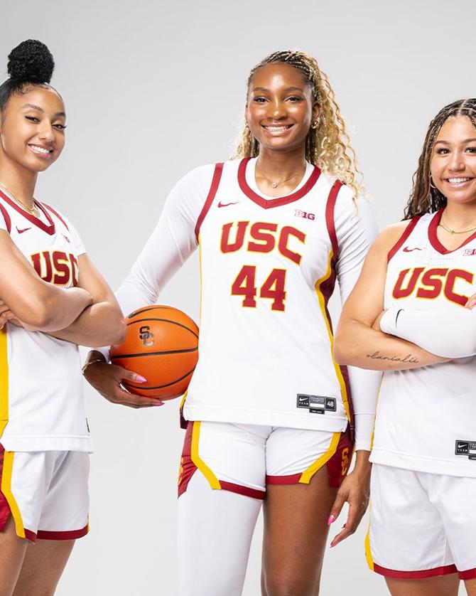 JuJu Watkins, Kiki Iriafen, Talia von Oelhoffen and No. 3 USC’s season starts today.