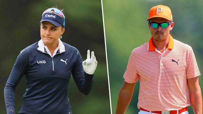Lexi Thompson and Rickie Fowler
