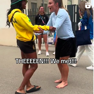 Some wholesome Olympic Village content to start your week. 🥰