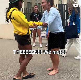 Some wholesome Olympic Village content to start your week. 🥰