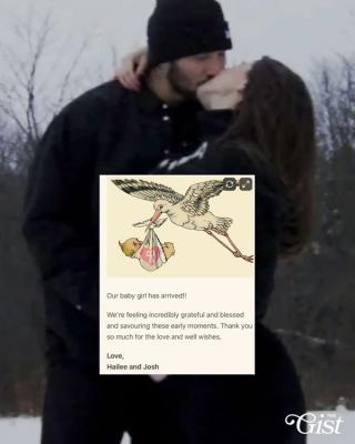 Buffalo Bills quarterback Josh Allen and actress Hailee Steinfeld shared that theyve welcomed their first child 