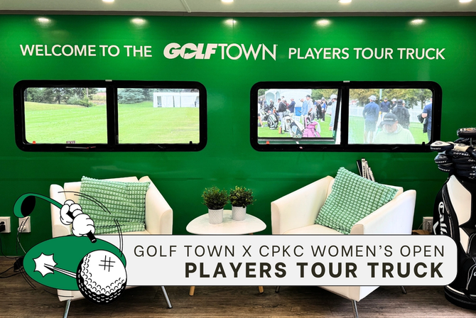 A view from the Golf Town Players Tour Truck