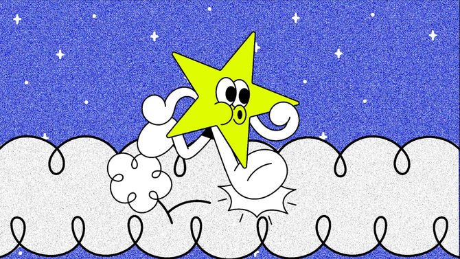 The GIST’s star icon, running across a blue background.