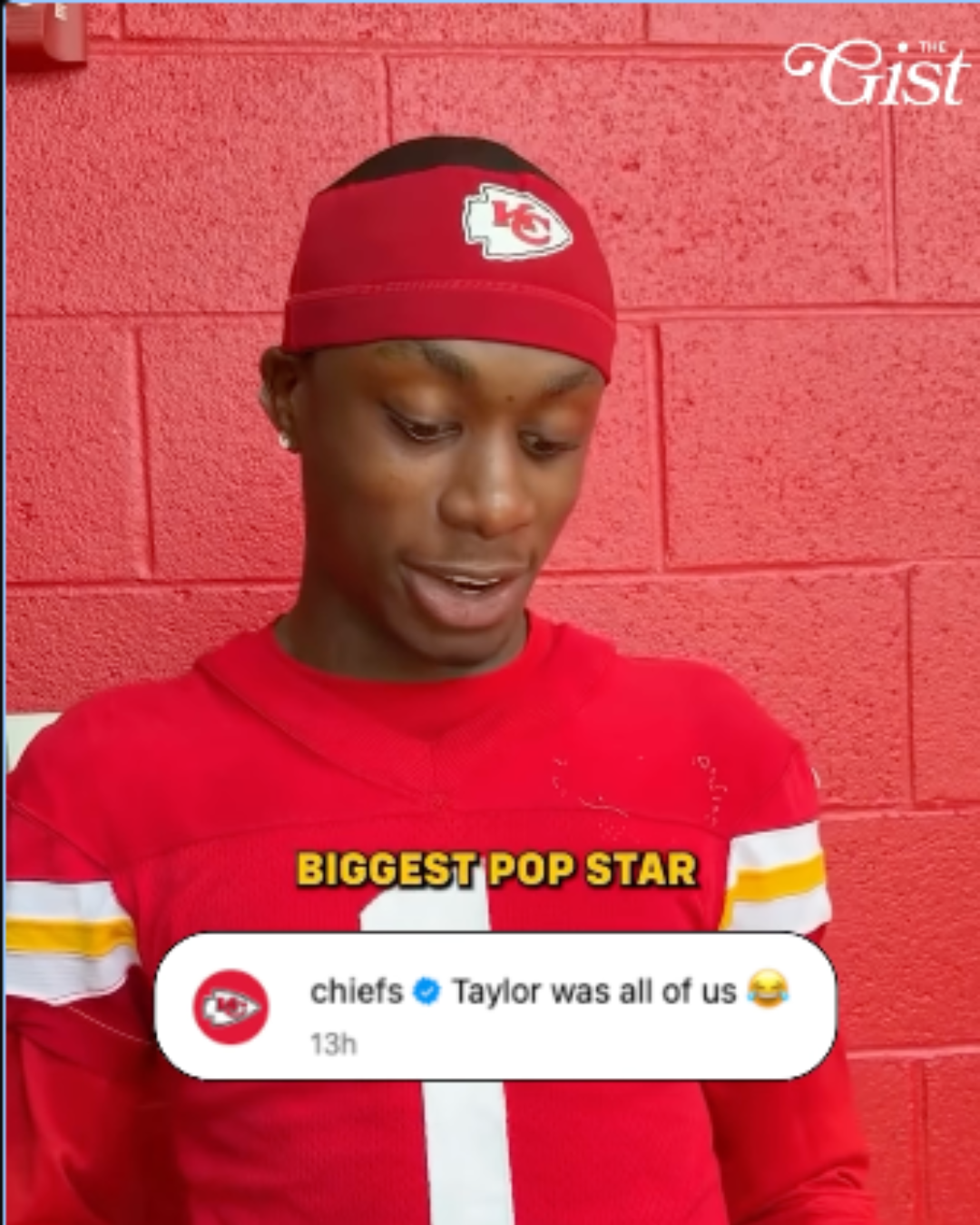 Kansas City Chief Xavier Worthy's reaction is priceless