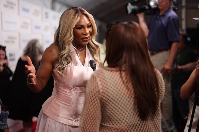 Serena Williams attends the "In The Arena: Serena Williams" Premiere during the 2024 Tribeca Festival at BMCC Theater on June 13, 2024 in New York City.