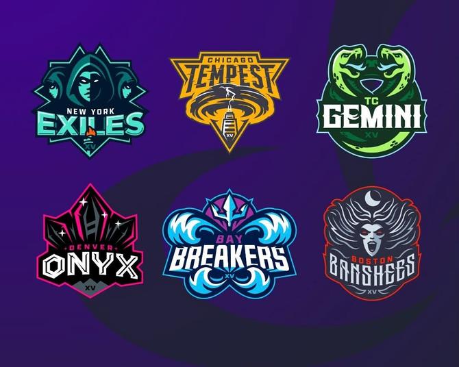 A graphic that shows the logos of all six Women’s Elite Rugby teams.