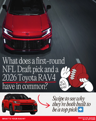 No scouting report needed. The 2026 Toyota RAV4 is a first-round pick every time. 🙂↕️ 