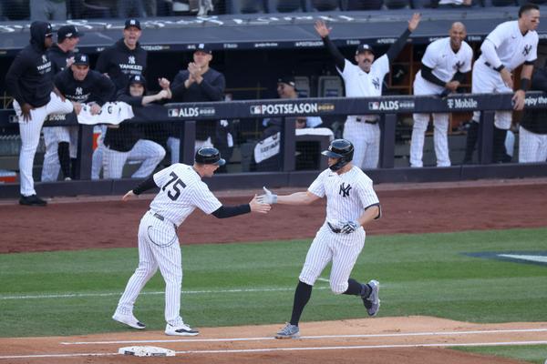 NY Yankees eliminated Cleveland Guardians yesterday in Game 5 of the MLB playoffs