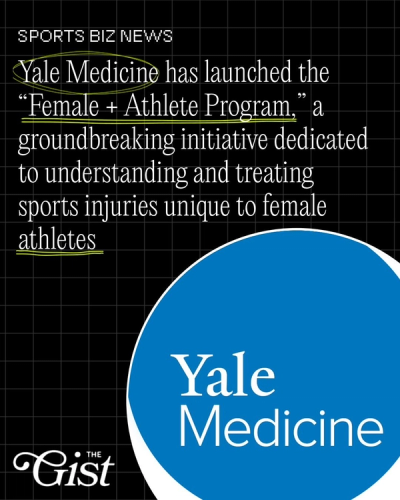 Yale Medicine has launched a program dedicated to understanding and treating sports injuries unique to female athletes. 💪