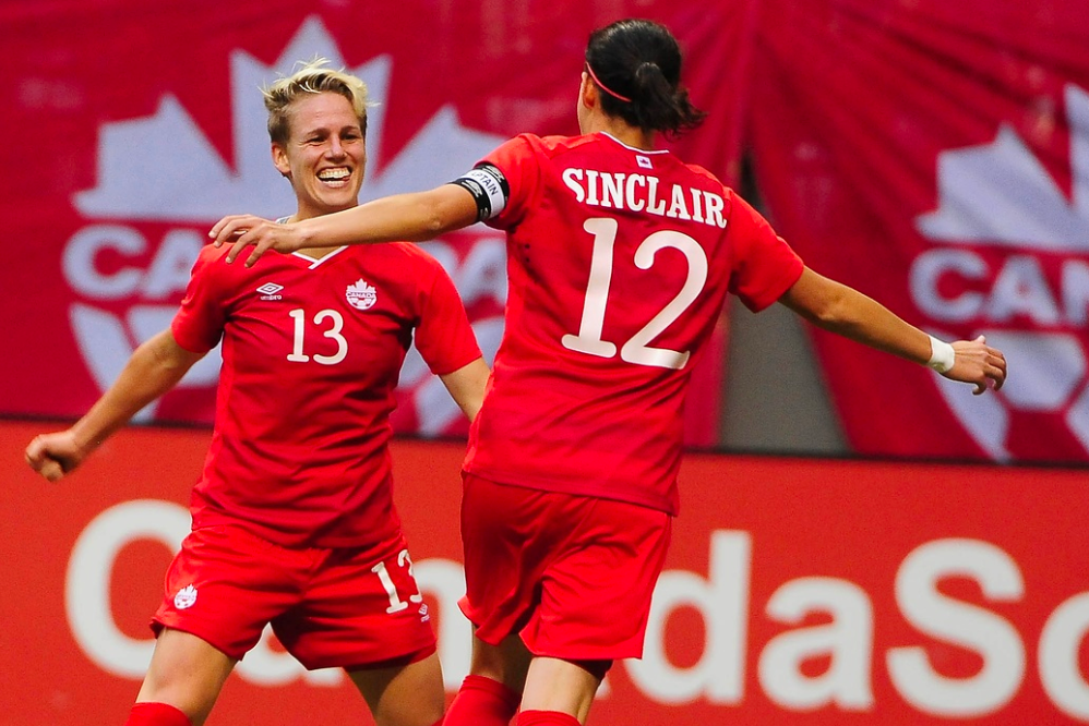 A red and white farewell to CanWNT icons, Sophie Schmidt and Christine Sinclair