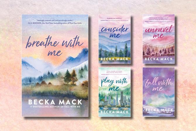 A graphic of books written by Becka Mack