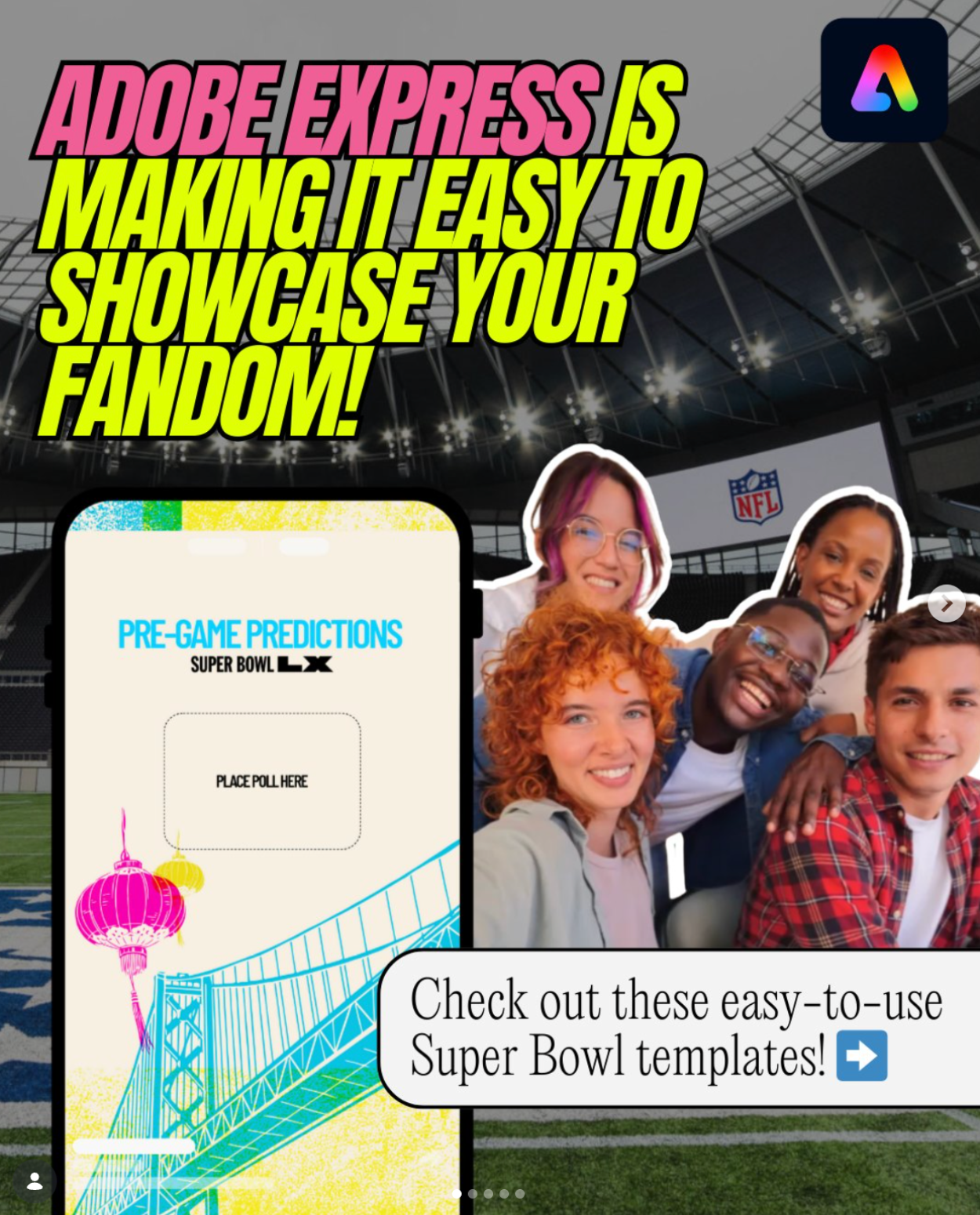 One app. Endless ways to show your team pride.