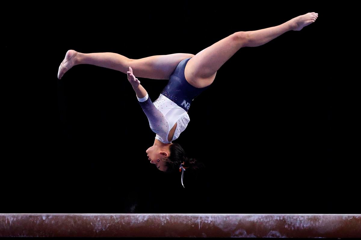 NCAA gymnastics: Sticking the landing