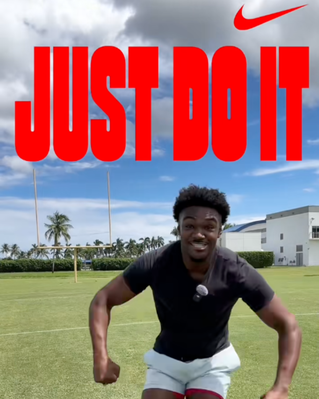 Think football defensive back Josh Moore can kick a field goal? 👀