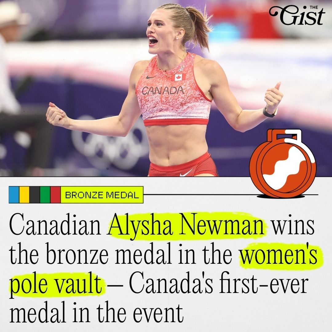 ALYSHA NEWMAN MAKES HISTORY FOR CANADA. 🥉🇨🇦⁣