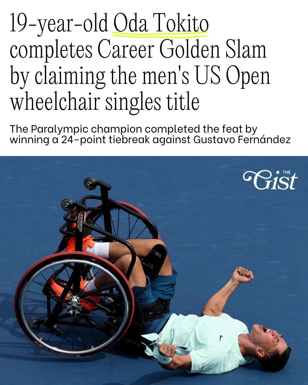 Japanese tennis phenom Oda Tokito made wheelchair tennis history