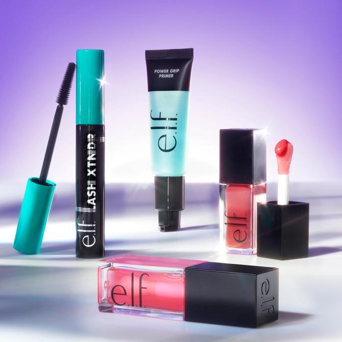 e.l.f. products on display