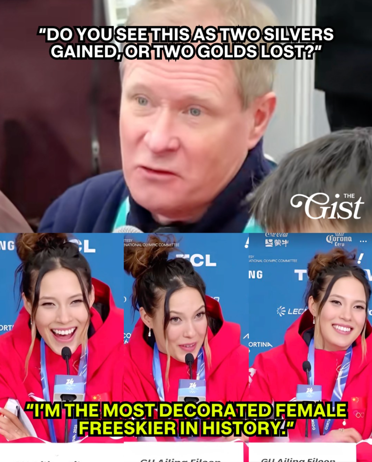 Eileen Gu is not here for the silver slander.