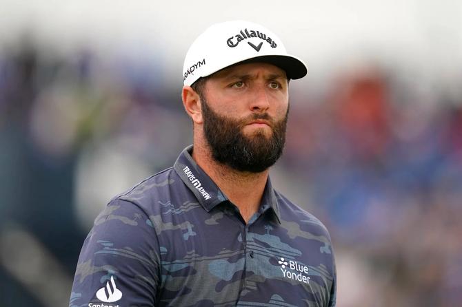 Jon Rahm at The Open at Royal Liverpool on July 22, 2023