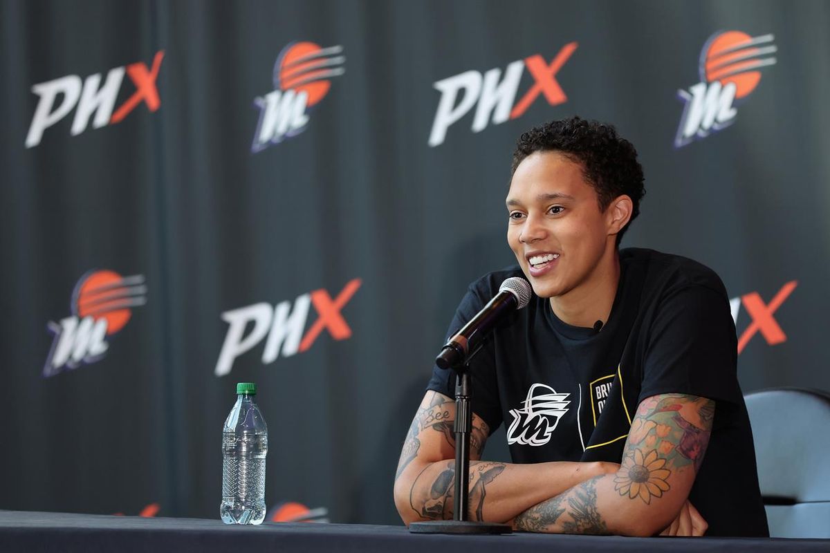 Brittney Griner speaks to the media for the first time