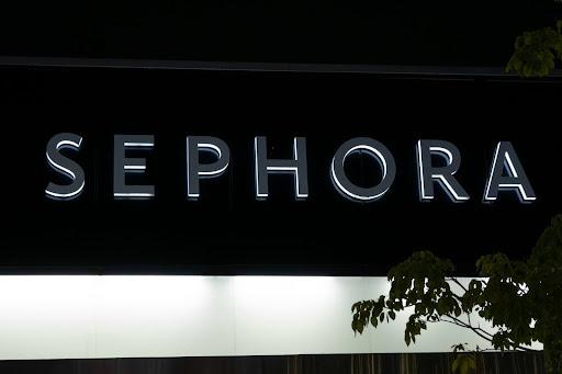 A Sephora logo hangs outside their store at the Westfield UTC shopping center on December 5, 2024 in San Diego, California.