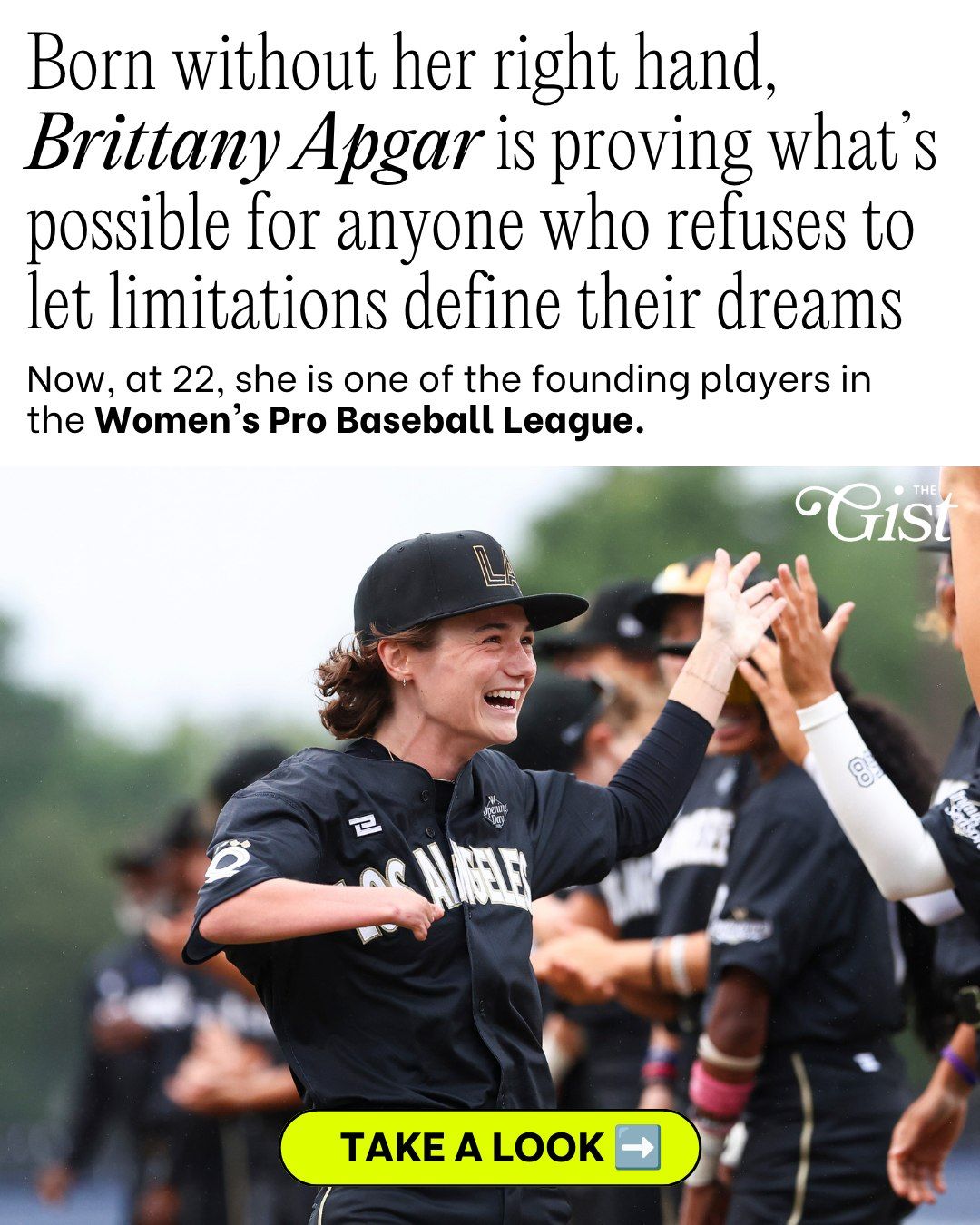 This is Brittany Apgar, and she is badass. ⚾️⁣