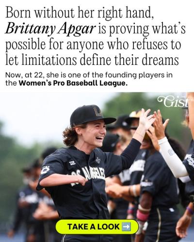 This is Brittany Apgar, and she is badass. ⚾️