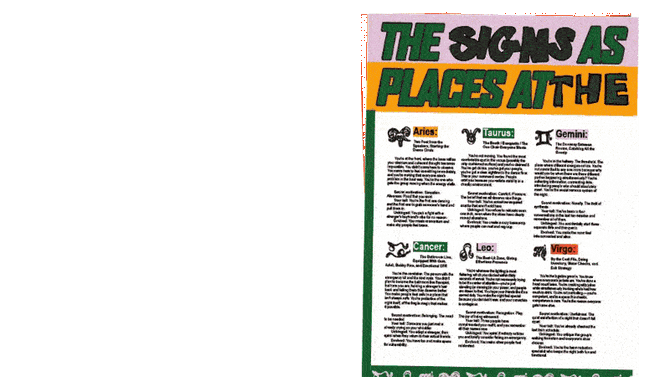 One static image of the latest print issue of Autostraddle magazine featuring a graphic design of a football, with a gif flashing the different pages inside.