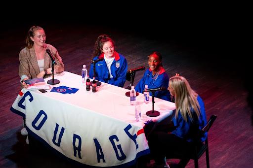 Former USWNT star Sam Mewis interviews players from the USWNT roster for the Paris 2024 Olympic Games.