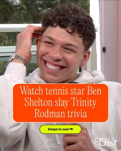 American tennis standout Ben Shelton aces trivia on soccer superstar girlfriend Trinity Rodman