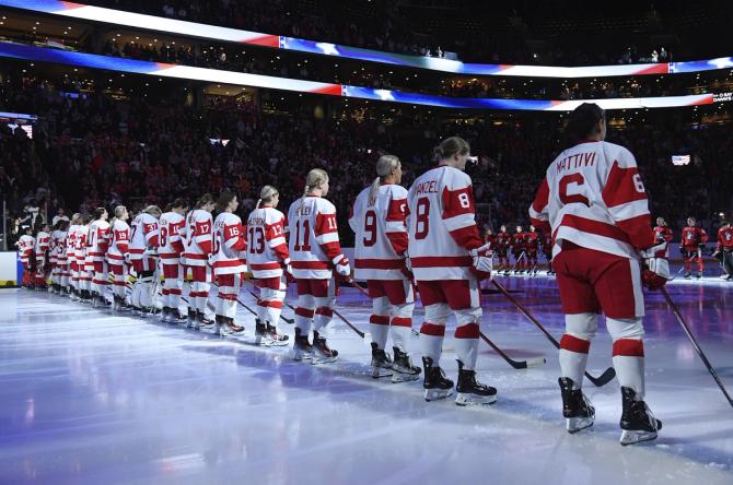 A photo of the 2024 women's Beanpot championship
