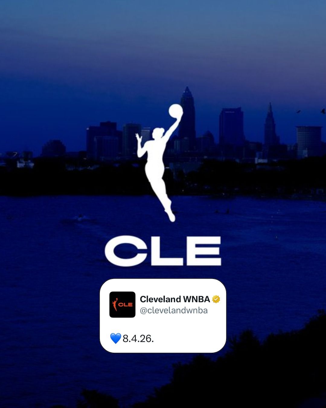 WNBA expansion franchise Cleveland teased an announcement coming soon.