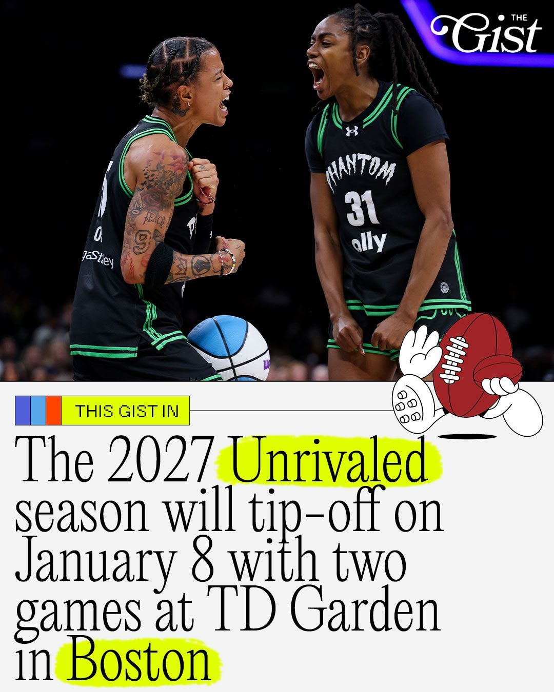Year 3 of Unrivaled will tip off in Boston's TD Garden on January 8th. 🤩