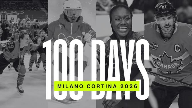 There are 100 days until the Milano Cortina Olympics.
