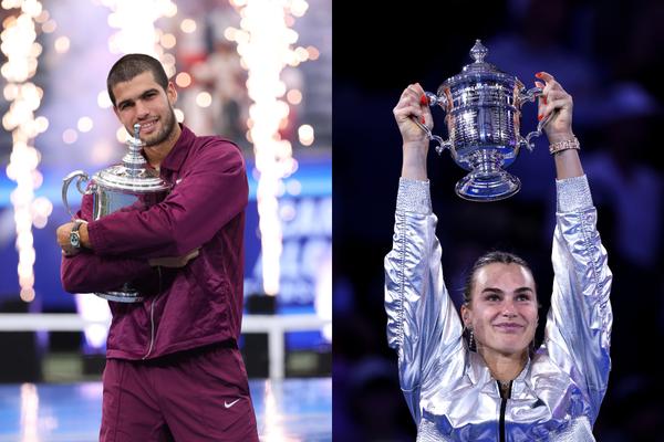Carlos Alcaraz, Aryna Sabalenka win 2025 US Open titles