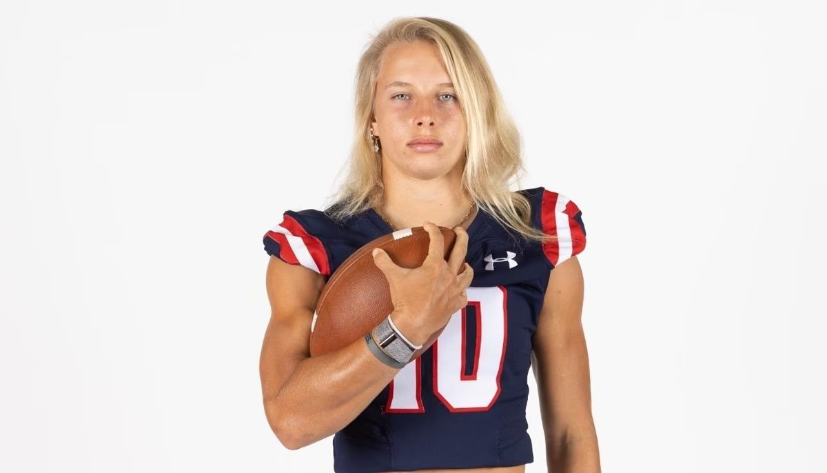 Haley Van Voorhis became the first female non-kicker to play in an NCAA football game