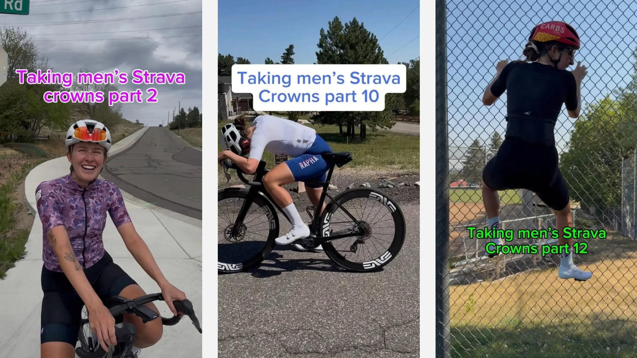 Screengrabs of Lanin Bones videos on Instagram